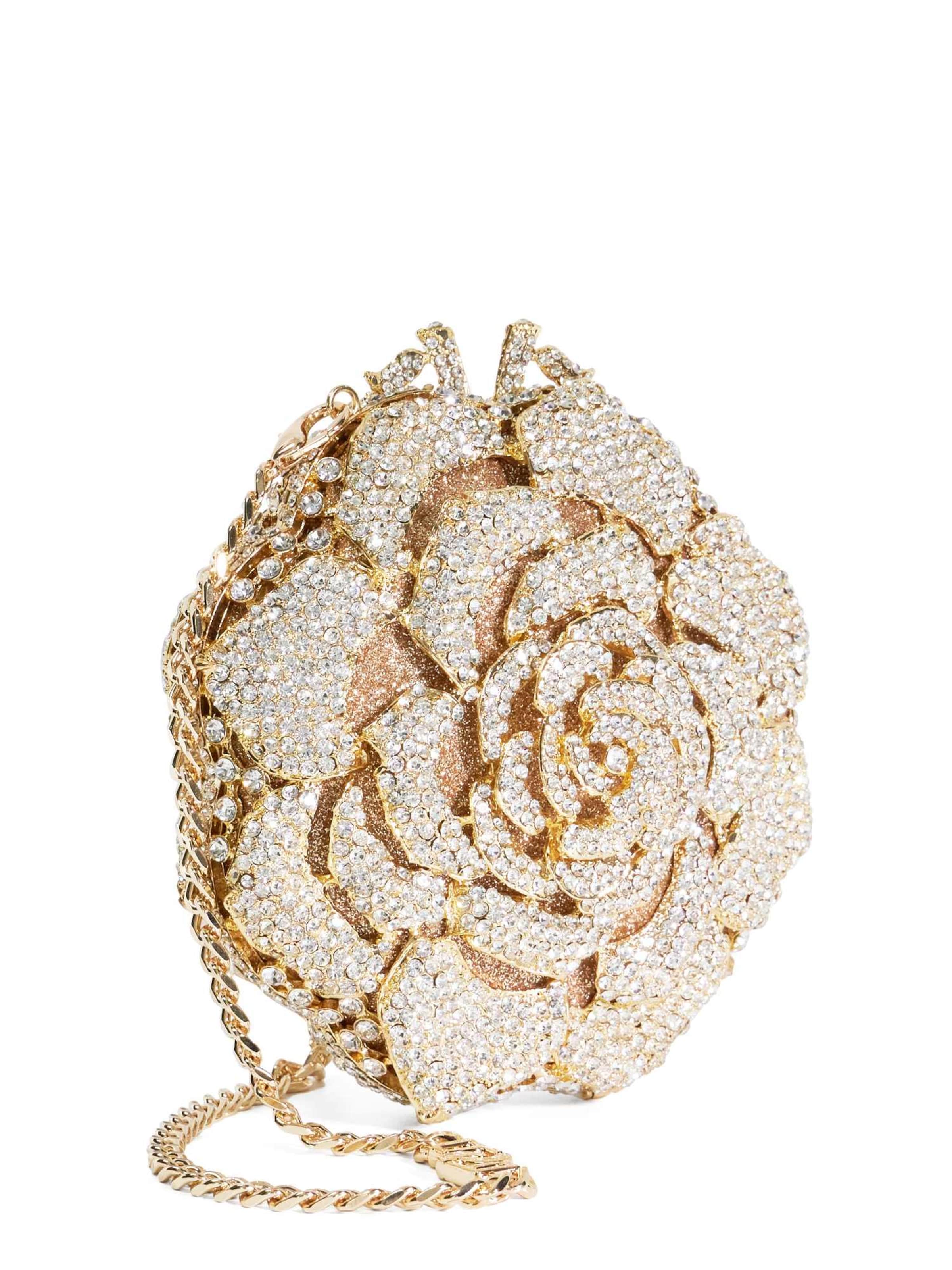 Dune LONDON Clutch 'BLING' in Gold