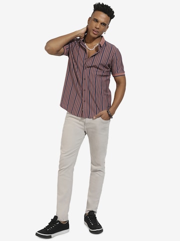 Campus Sutra Regular fit Button Up Shirt 'Vincent' in Pink