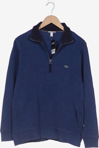 LACOSTE Sweatshirt & Zip-Up Hoodie in XL in Blue: front