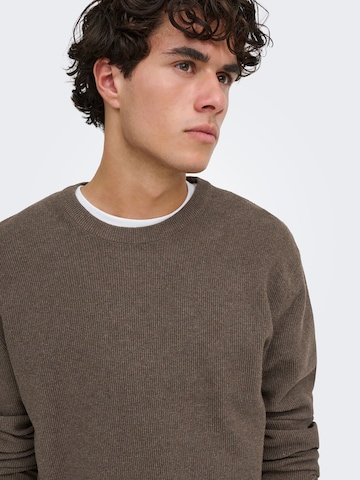 Pullover di Only & Sons in marrone
