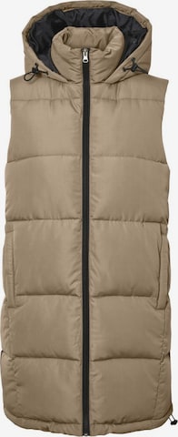 Gilet 'Aurora' di Noisy may in beige: frontale