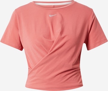 NIKE - Camisa funcionais 'One Luxe' em rosa: frente