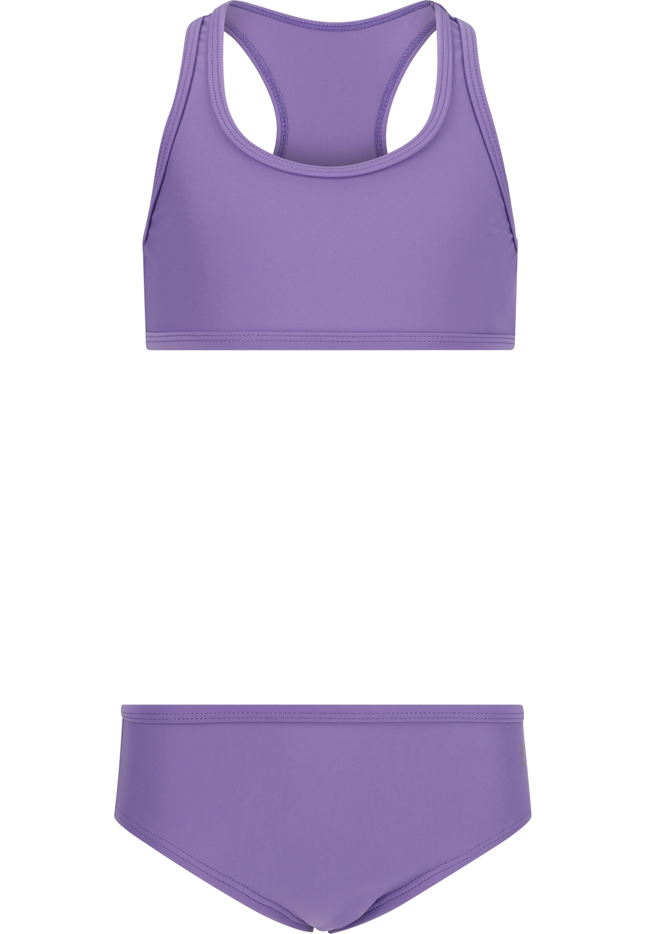 ZigZag Bustier Bikini 'Misty' in Lila: Vorderseite