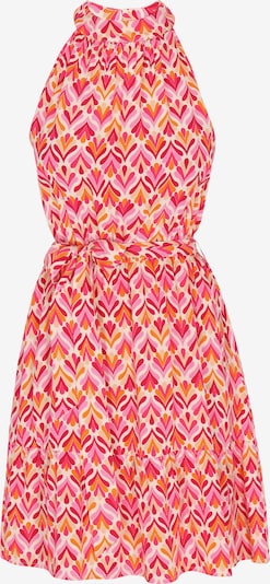 Vasarinė suknelė iš IZIA, spalva – nebalintos drobės spalva / rožinė / rožių spalva / raudona, Prekių apžvalga