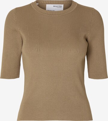 SELECTED FEMME Pullover 'Mala' in Braun: predná strana