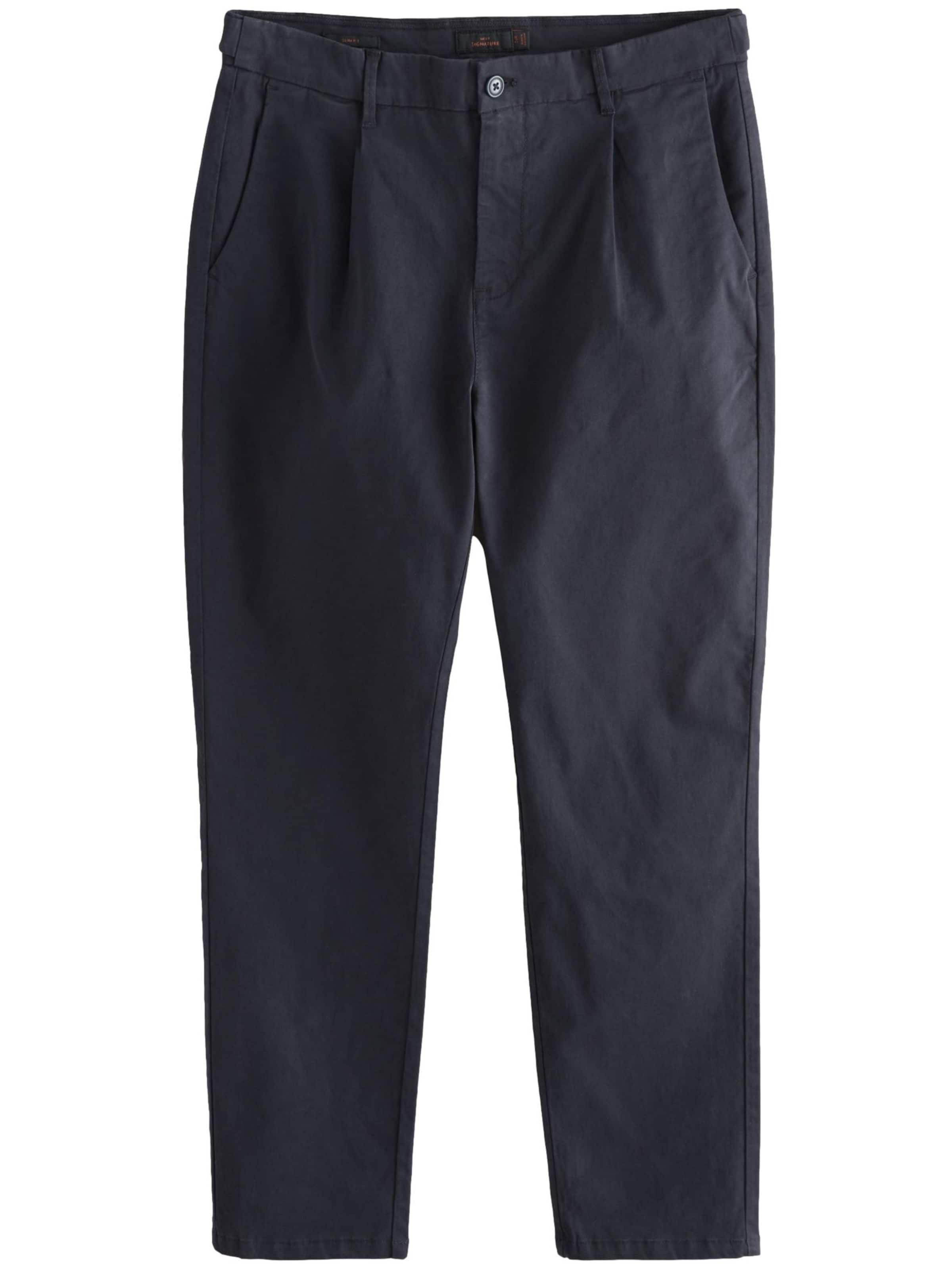 Next Tapered Bandplooibroek in Blauw: voorkant