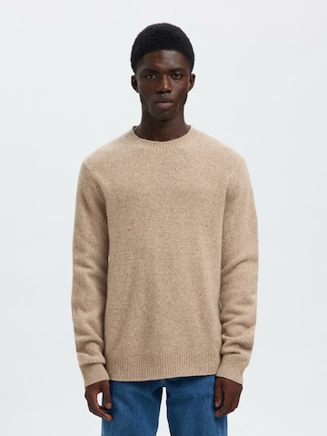 Pullover 'SLHNEIL' di SELECTED in beige: frontale