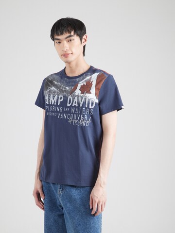 CAMP DAVID T-Shirt in Blau: Vorderseite