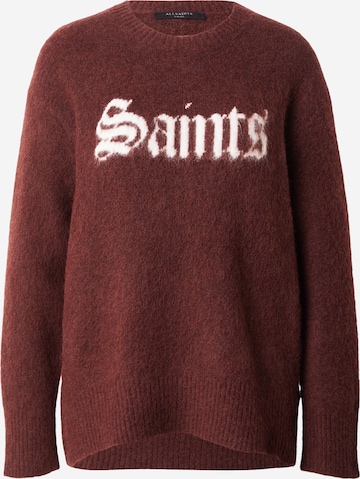 AllSaints Свитер в Коричневый: спереди