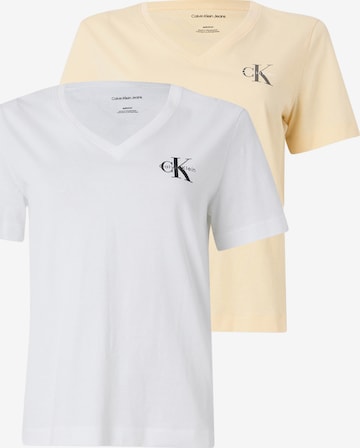 Calvin Klein Jeans Póló - sárga: elől