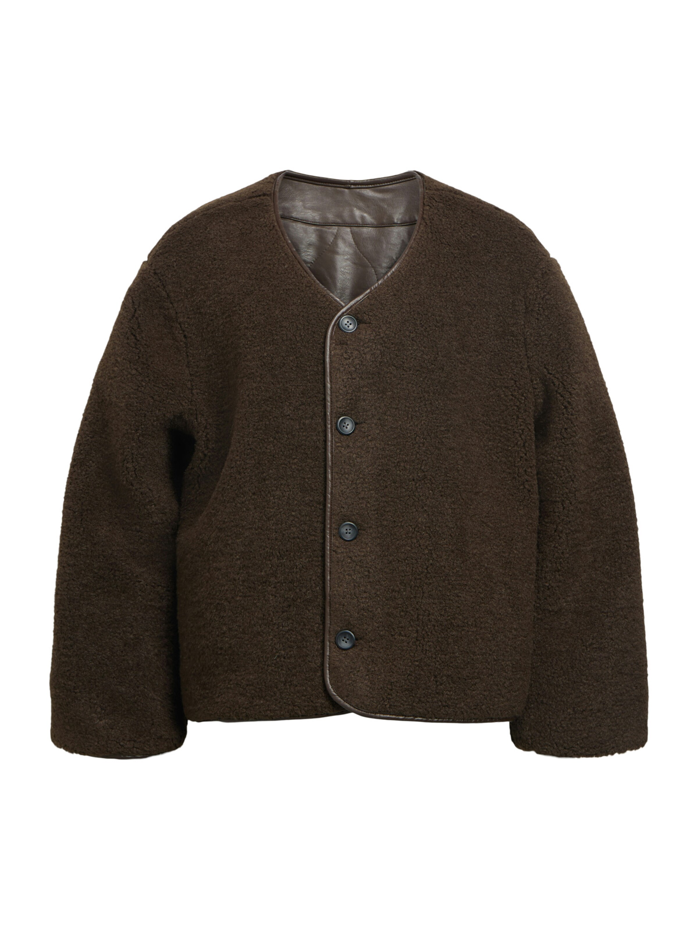 Veste mi-saison 'OBJOLIVIA' OBJECT en marron : devant