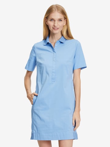 Betty & Co Shirt Dress in Blue: front