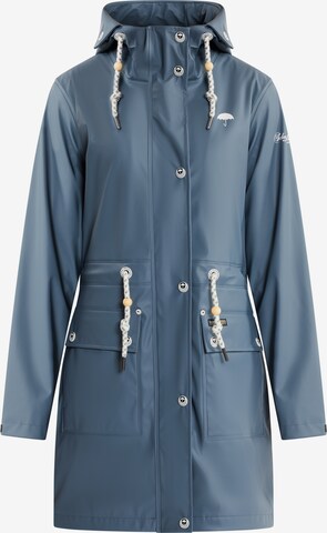 Schmuddelwedda Raincoat 'Incus' in Blue: front