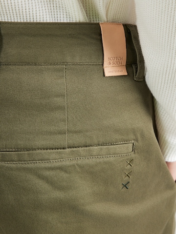 SCOTCH & SODA Regular Chino 'Stuart' in Groen