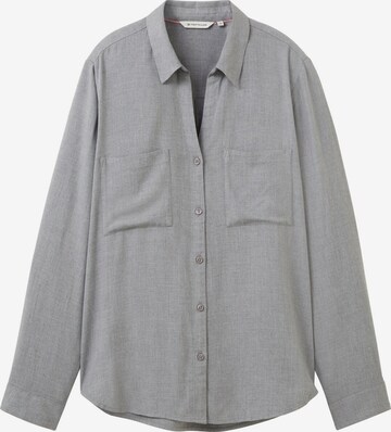 TOM TAILOR Bluse in Grau: predná strana