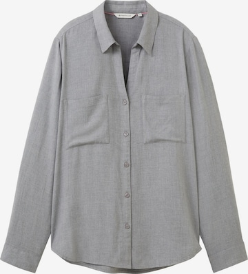 TOM TAILOR Blouse in Grey: front