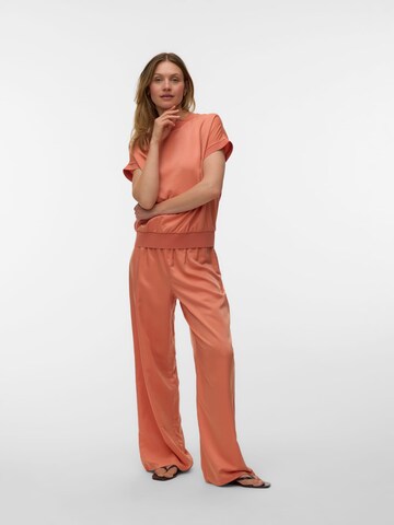 VERO MODA Baggy Trousers 'VMLina' in Orange
