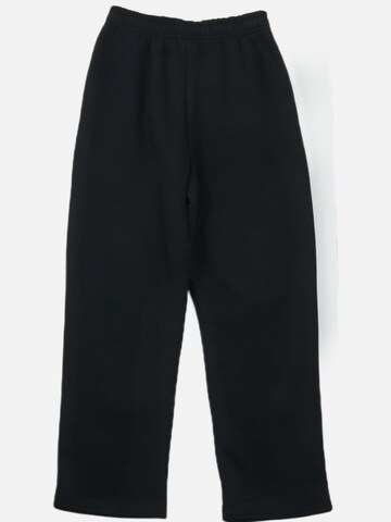 HEFTYKA Loosefit Sporthose 'OPEN LEG JOGGER'‌ in Schwarz