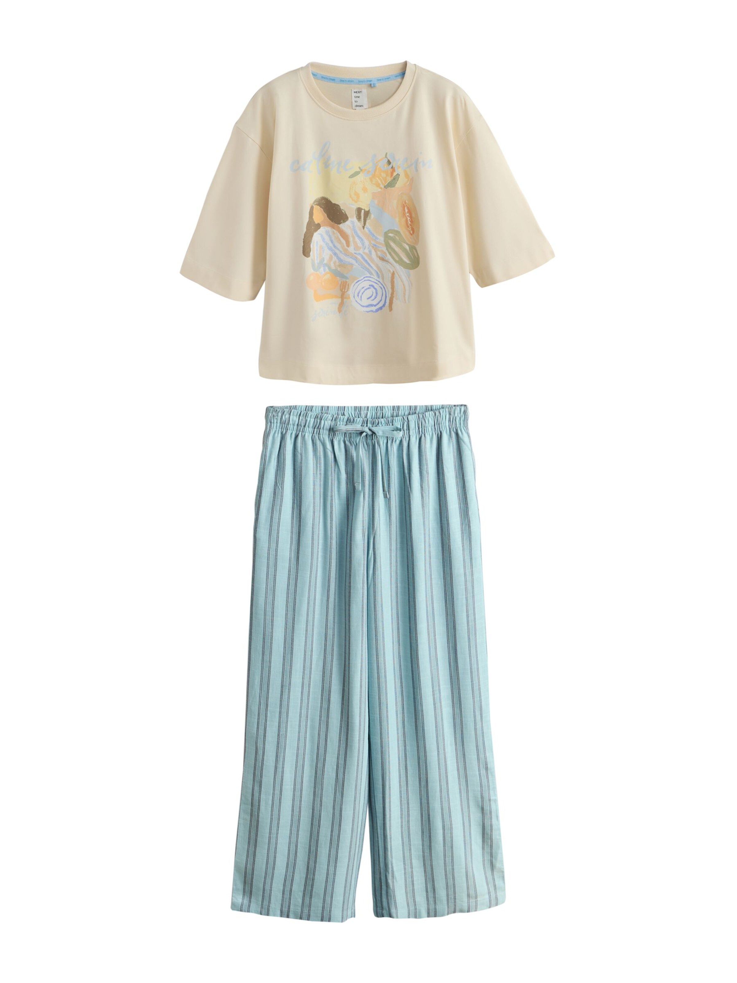 Next Pyžamo – modrá: přední strana