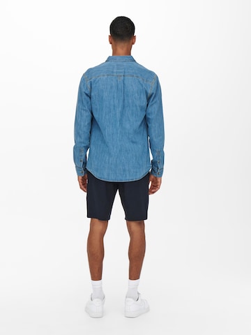 Only & Sons Regular Shorts 'Linus' in Blau