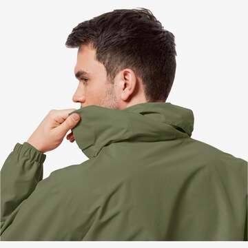 JACK WOLFSKIN - Casaco outdoor 'STORMY POINT' em verde