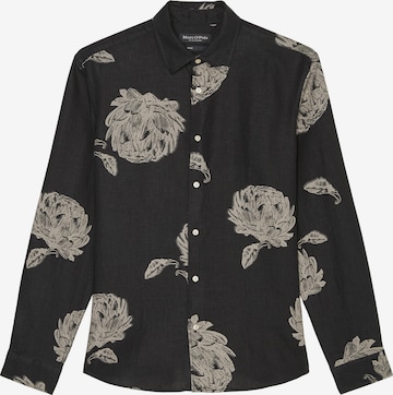 Marc O'Polo Button Up Shirt in Black: front