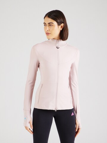 ADIDAS BY STELLA MCCARTNEY Sports sweat jacket 'TruePurpose' in Pink: front