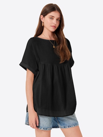 Imily Bela Bluza | črna barva: sprednja stran