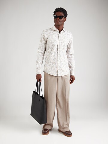 JOOP! Slim fit Πουκάμισο 'Pares2' σε καφέ