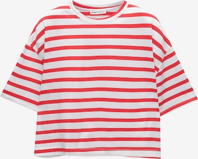 Pull&Bear T-Shirt in rot / weiß, Produktansicht