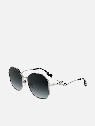 Karl Lagerfeld Zonnebril in 57 in de kleur Zilver, Productweergave