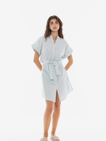 Pink LabelLjetna haljina 'BEACHWEAR STRIPE PAL' - plava boja: prednji dio