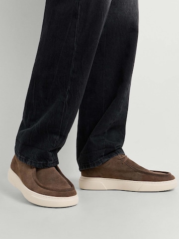 Pepe Jeans Veterschoen in Bruin: voorkant