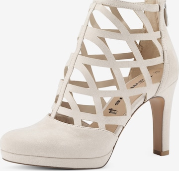 TAMARIS Pumps med høj front i beige: forside