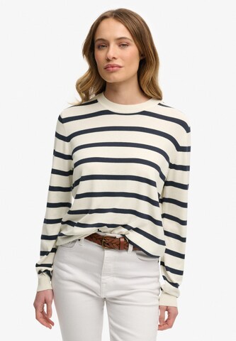 Pull-over Superdry & Co en beige : devant