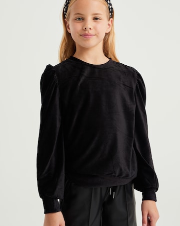 Tricou de la WE Fashion pe negru: față