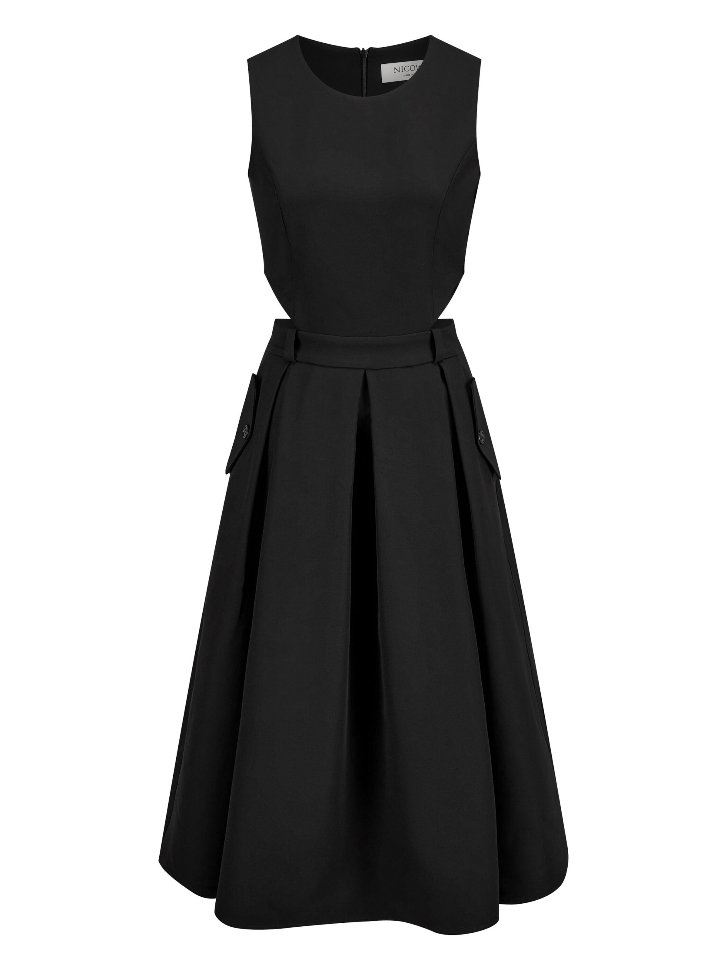 Nicowa Jurk 'Ballowi' in Zwart: voorkant