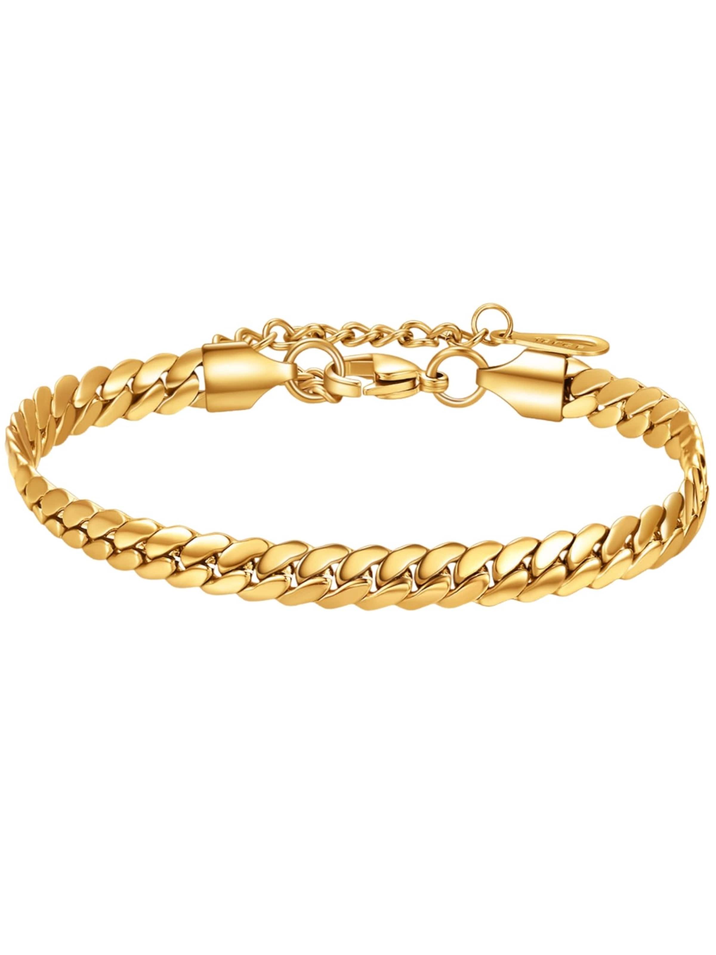 BS Schmuckdesign Bracelet 'Naima' in Gold: front