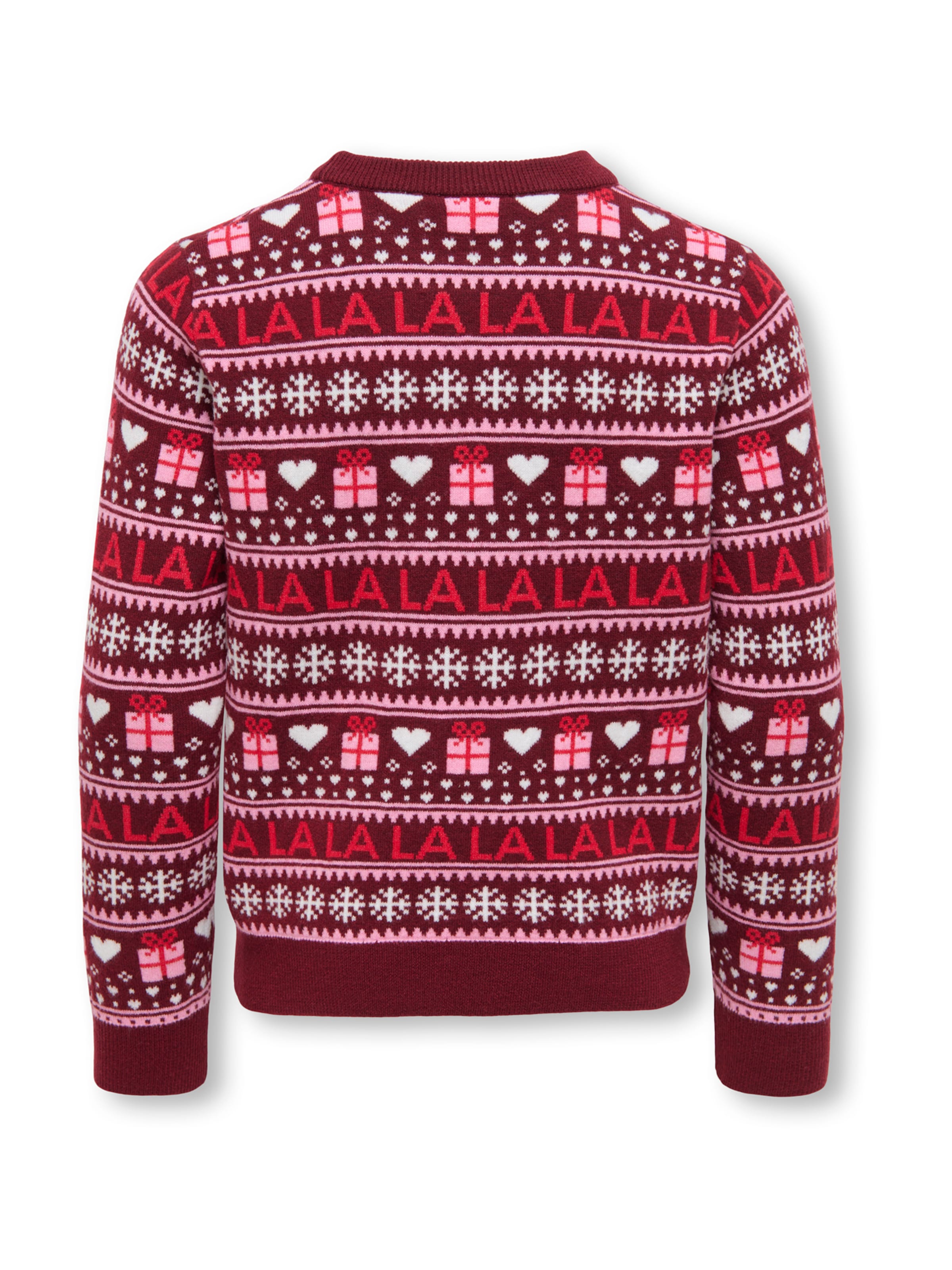 ONLY GIRLS - Jersey 'KOGXMAS PRESENT' en rojo