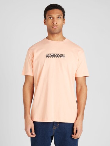 NAPAPIJRI Μπλουζάκι σε ροζ: μπροστά