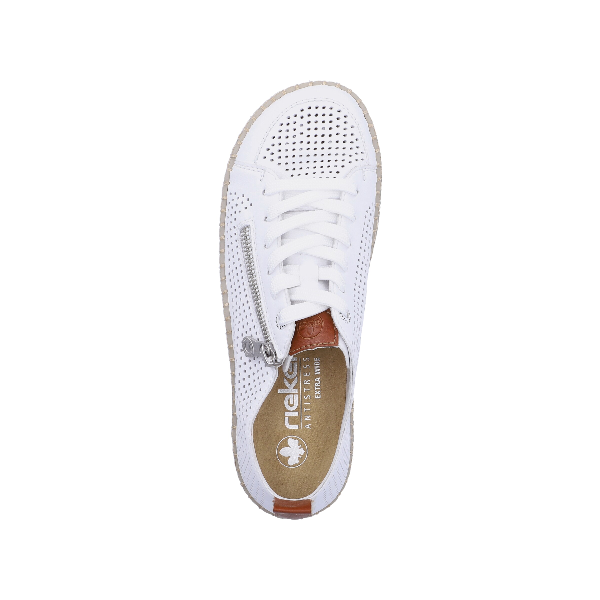 Chaussure à lacets Rieker en blanc