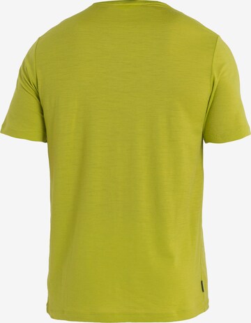 ICEBREAKER Performance shirt 'Tech Lite II Skiing Yeti' in Green