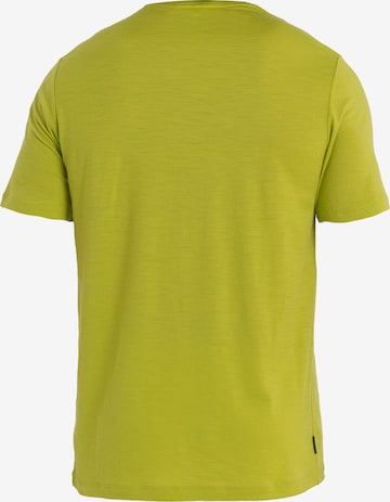 ICEBREAKER Performance Shirt 'Tech Lite II Skiing Yeti' in Green