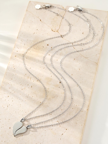 Hey Happiness Sieraden set 'Connected Love Hearts' in Zilver