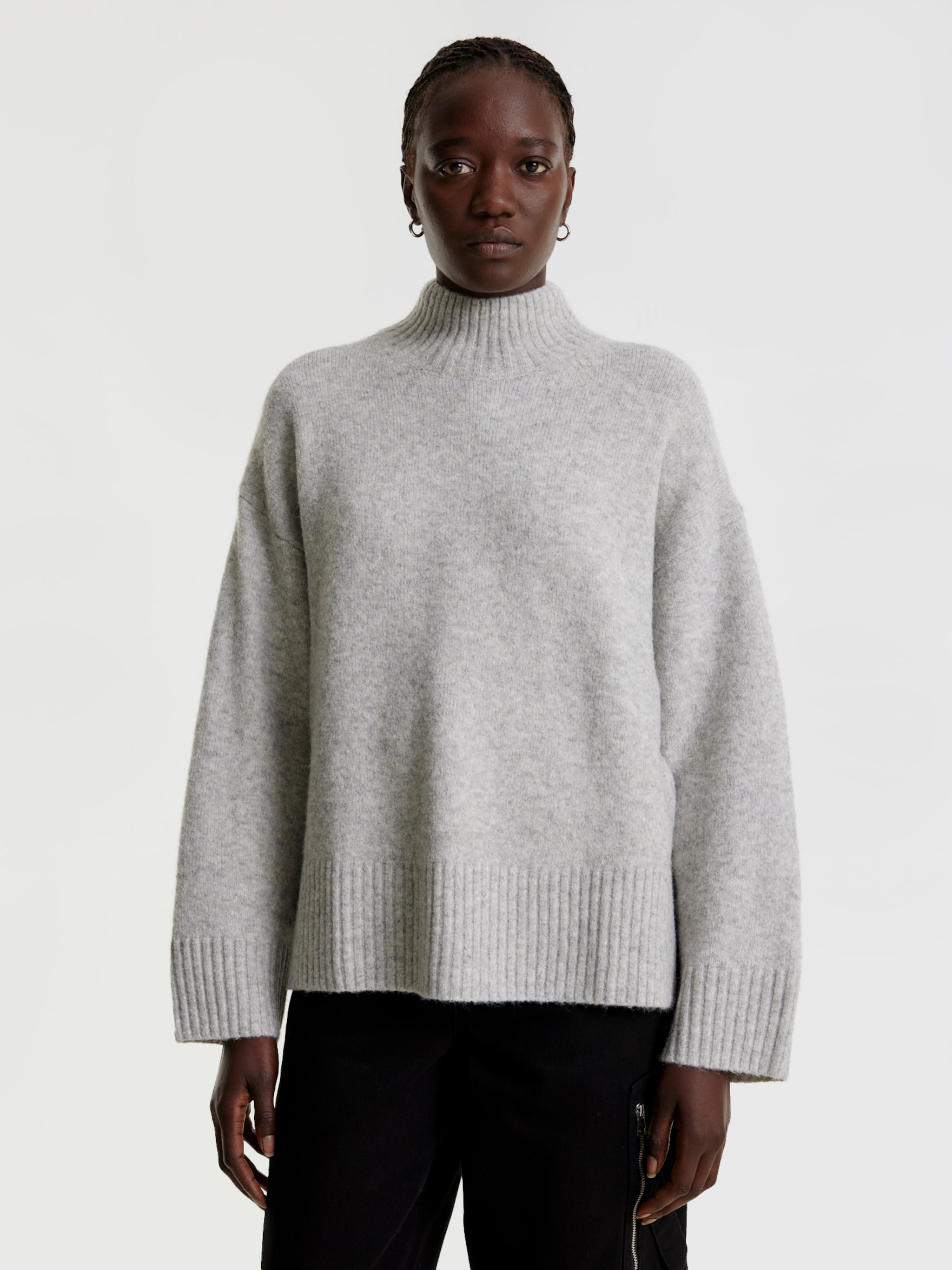 EDITED Produits Pull-over oversize 'Jella' gris clair