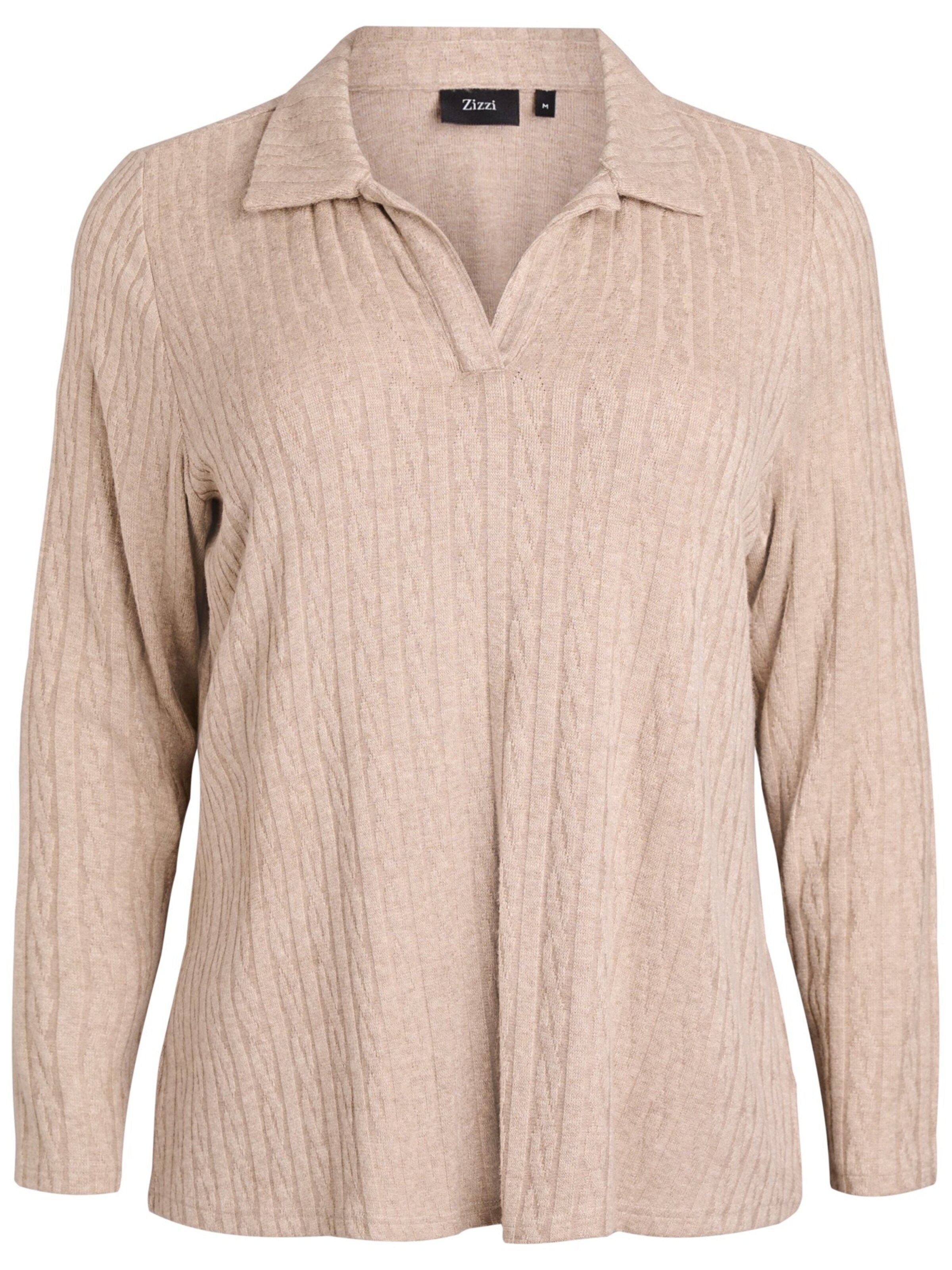 Zizzi Свитер в Бежевый: спереди