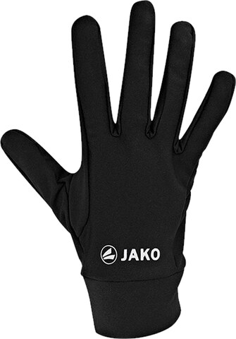 JAKO Athletic Gloves in Black: front