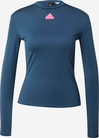 ADIDAS SPORTSWEAR Funkční tričko 'Future Icons 3-Stripes' – modrá: přední strana