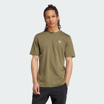 ADIDAS ORIGINALS Shirt 'Trefoil Essentials' in Groen: voorkant