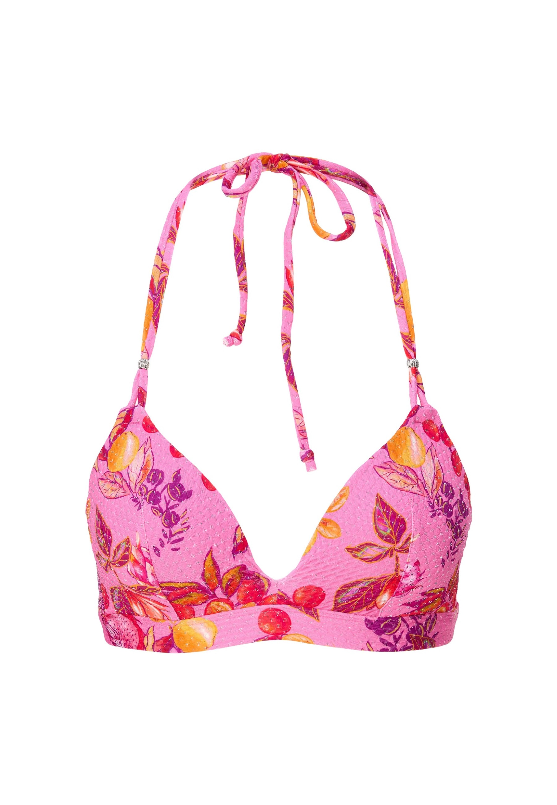 LingaDore Bikinitop in de kleur Geel / Lila / Pink / Lichtrood, Productweergave